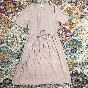 Flamingo Maternity Light Pink Linen Dress